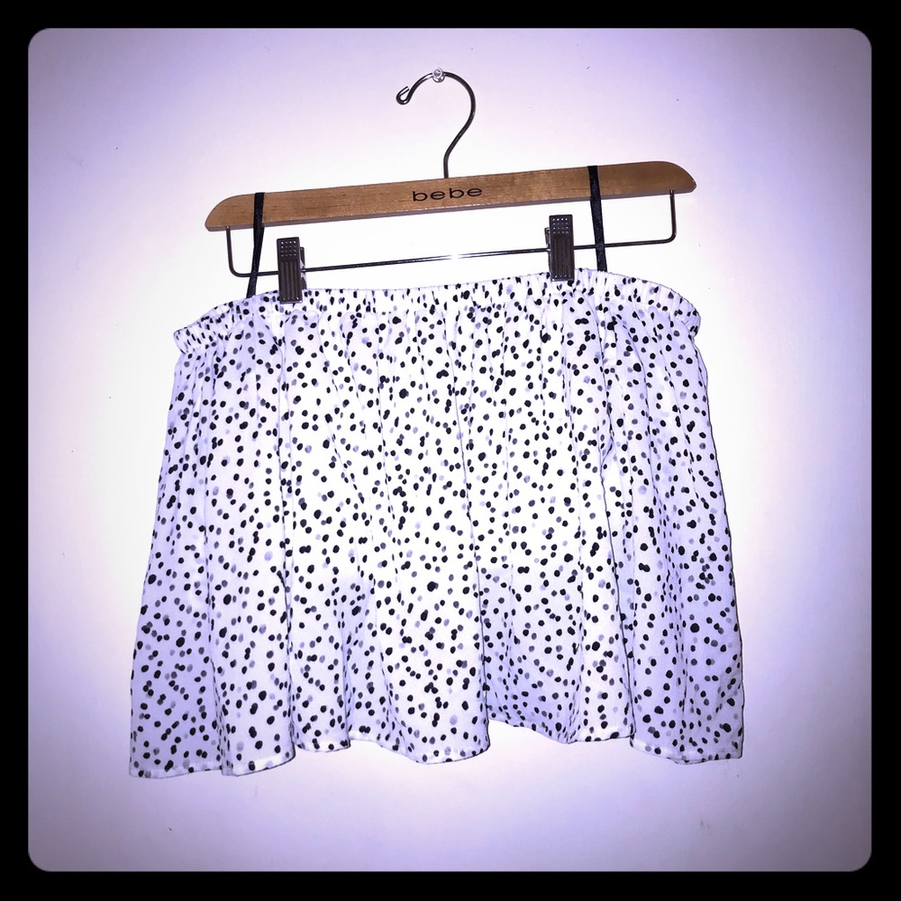 Bebe spotted crop top